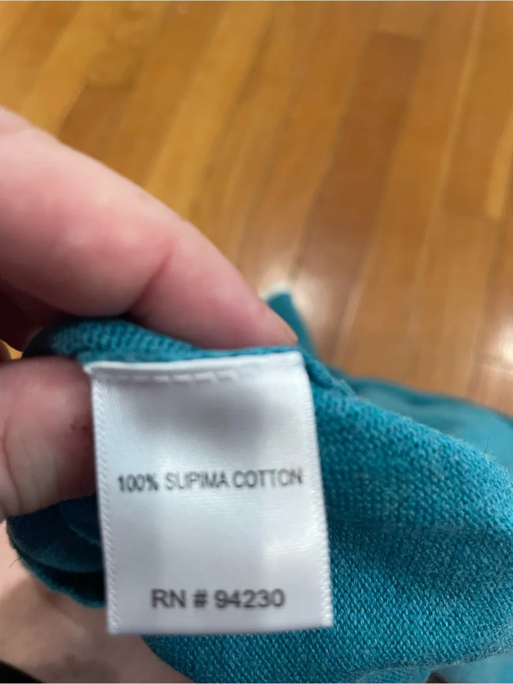 Paul Fredrick Teal Short-Sleeve V-Neck Sweater with White Trim size L